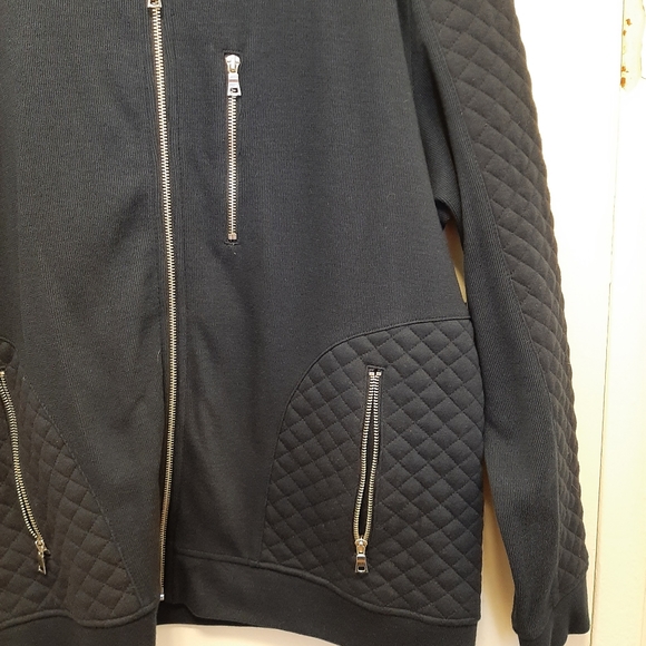 Dark blue NWT zip up Cardigan INC XL - Picture 6 of 9